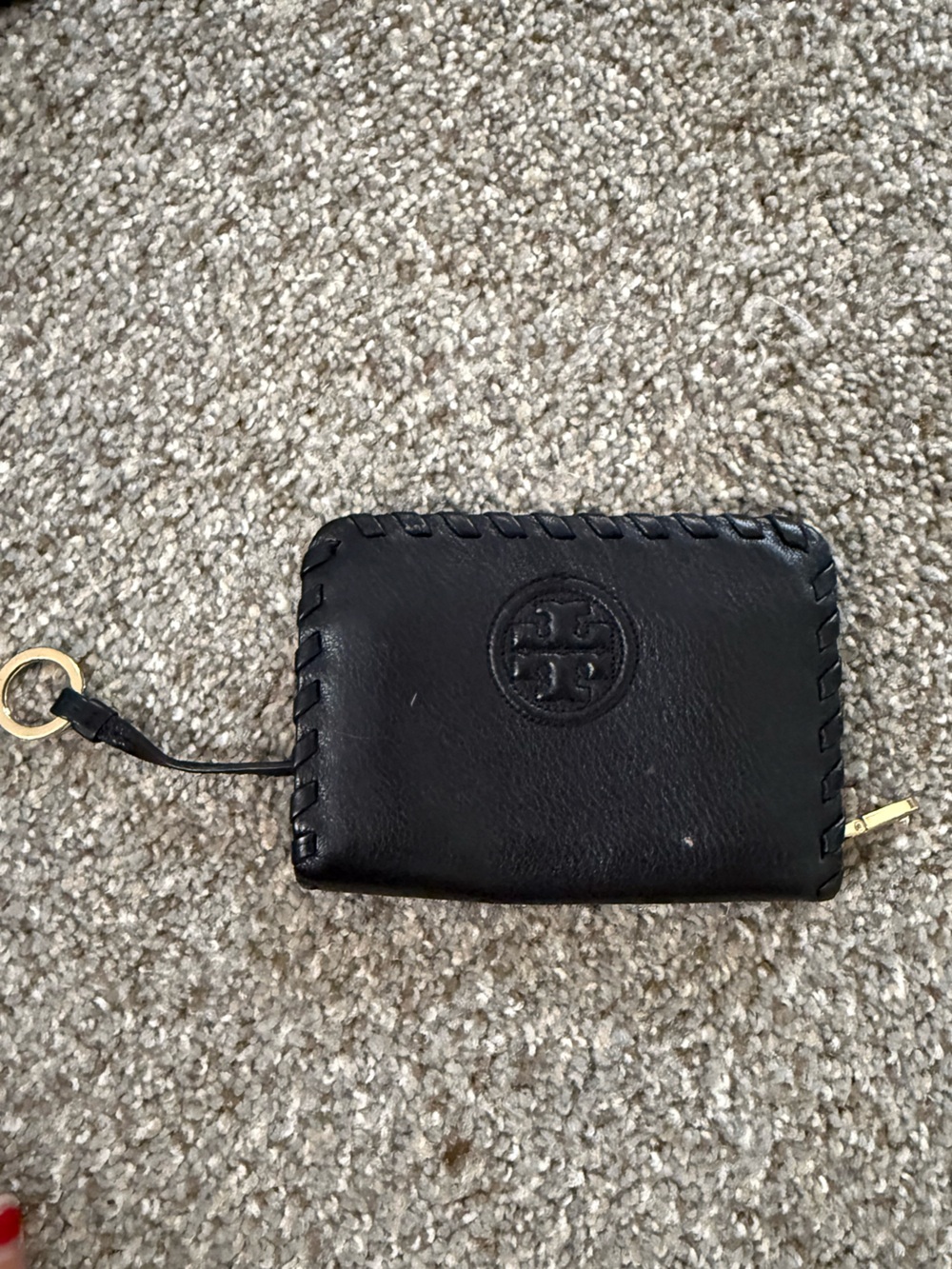 Tory Burch Marion black leather wallet